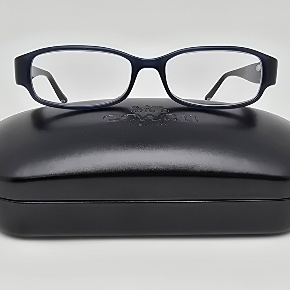 Coach Bernice 844 Teal Rectangular Eyeglasses Fra… - image 1